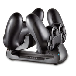 Raptor Gaming RG-CS100-P4 chargeur d'appareils mobiles Manettes de jeu Noir USB Intérieure