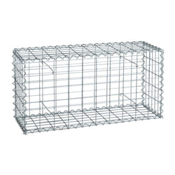 Estexo - Gabion à pierres en métal galvanisé 100x50x30 cm