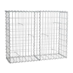 Estexo - Gabion à pierres en métal galvanisé 100x80x30 cm