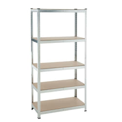 Tagère charge lourde Etagère d'atelier Etagère de sous-sol Etagère de rangement zingué / 180x90x40 cm l 875 kg