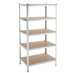 Estexo - tagère charge lourde Etagère d'atelier Etagère de sous-sol Etagère de rangement zingué / 180x90x60 cm l 875 kg