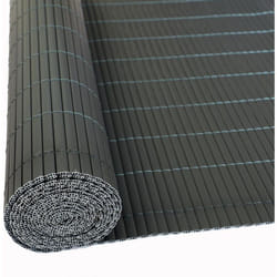 Brise vue de jardin balcon résistant en pvc Gris / 0,90 x 3 m
