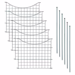 Modèle d' arche inférieure Matériau: métal peint par poudrage, vert RAL 6005 Dimensions par élément: Largeur sans languettes: ...