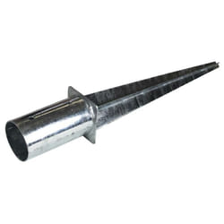 Estexo - Douille d'impact Manchon de sol rond ø 80100120mm 60 cm galvanisé Pied de poteau 80 mm