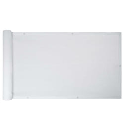 Brise vue jardin balcon en pehd 6 m blanc / 90x600cm