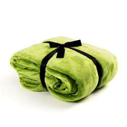 Estexo - Couverture douillette Couverture de jour Couverture en flanelle 150 x 200 cm kiwi