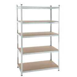 Estexo - tagère charge lourde Etagère d'atelier Etagère de sous-sol Etagère de rangement zingué / 200x120x60 cm l 875 kg