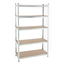 Estexo - tagère charge lourde Etagère d'atelier Etagère de sous-sol Etagère de rangement zingué / 200x120x50 cm l 875 kg