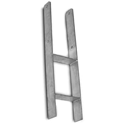 Estexo - Ancrage en h Support de poteau Ancrage de poteau galvanisée à chaud 600 mm / 81 mm