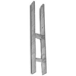 Estexo - Ancrage en h Support de poteau Ancrage de poteau galvanisée à chaud 800 mm / 81 mm