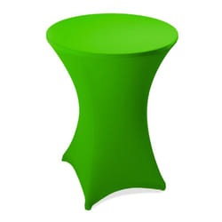 Estexo - Nappe de table haute de bar fête extensible en polyester ø 60 70 80 cm 60 cm ø / Vert pomme