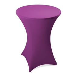 Estexo - Nappe de table haute de bar fête extensible en polyester ø 60 70 80 cm 60 cm ø / Lila