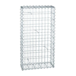 Estexo - Gabion à pierres en métal galvanisé 100x50x20 cm