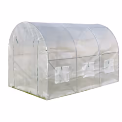 Cultiver des légumes sensibles au froid sur une plus grande surface est facile avec la serre à toit arqué Estexo® . Elle offr ...