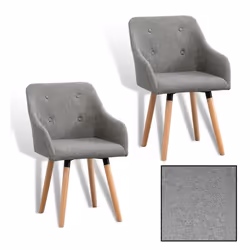 Description générale Les chaises de salle à manger design Ilmar allient un style moderne et intemporel avec des accoudoirs él ...
