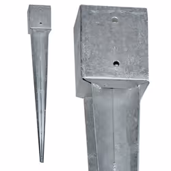 Un support ultra-rapide pour les poteaux de clôture, sans bétonnage. Il suffit de frapper le tirant de terre de la douille du ...