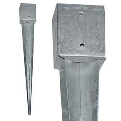 Estexo - Manchons à enfoncer manchon au sol ancrages au sol 750-900mm carrés galvanisés 121 x 121 mm / 900 mm