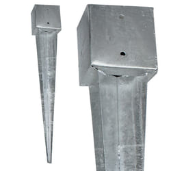 Estexo - Manchons à enfoncer manchon au sol ancrages au sol 750-900mm carrés galvanisés 141 x 141 mm / 900 mm