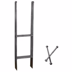 Les ancres en H servent de supports de poteaux pour les structures en bois lourdes telles que les auvents, les pergolas ou le ...