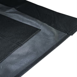 Housse de rechange de matelas double pour bain de soleil xxl en tissu noir