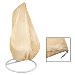 Housse de protection pour chaise suspendue 1 place en polyéthylène beige