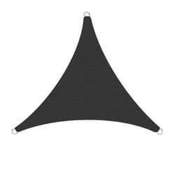 Estexo - Voile d'ombrage en polyéthylène anthracite / 5x5x5m (triangle)