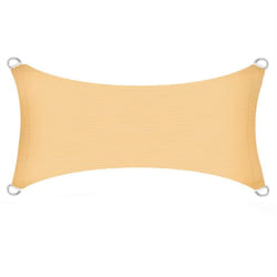 Voile d'ombrage en polyéthylène beige / 2x4m (droit)