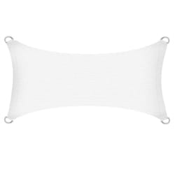 Voile d'ombrage en polyéthylène blanc / 4x6m (droit)