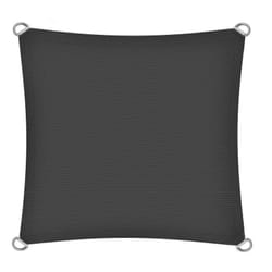 Voile d'ombrage en polyéthylène anthracite / 3x3m (carré)