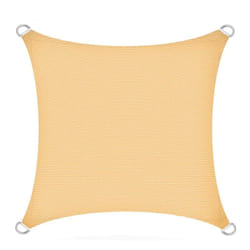 Voile d'ombrage en polyéthylène beige / 5x5m (carré)