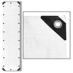 Bâche en bois 90 g / m² Bâche PE blanche de protection de jardin de piscine 180 / 1,5x6