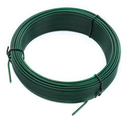 Fil d'attache de clôture de jardin 2,0 mm galvanisé, anthracite vert 25m 50m vert mousse ral 6005 / 2,0mm x 25 m