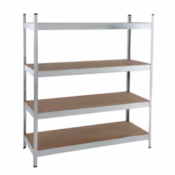 Cette étagère à emboîter est fabriquée à partir d' un cadre en acier solide et est dotée de 4 étagères en MDF que vous pouvez ...