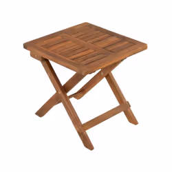 Description générale Cette table d'appoint pratique et pliable en bois d'acacia est idéale comme petite table basse. Elle s'h ...