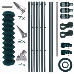 Notre kit de clôture en treillis métallique contient toutes les pièces individuelles nécessaires à la construction de la clôt ...