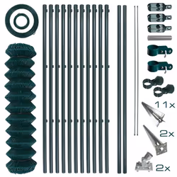 Notre kit de clôture en treillis métallique contient toutes les pièces individuelles nécessaires à la construction de la clôt ...