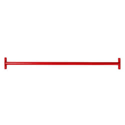 Estexo - Barre horizontale Barre de gymnastique Barre de traction Barre d'escalade RAL3020 (rouge) / 125 cm