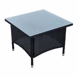 Ces tables d' appoint modernes en polyrattan sont parfaites comme table de salon ou table basse. Ils s' harmonisent parfaitem ...