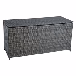 Cette boîte de rangement pratique en polyrotin devrait être sur chaque terrasse et dans chaque jardin. Dans ce coffre en poly ...