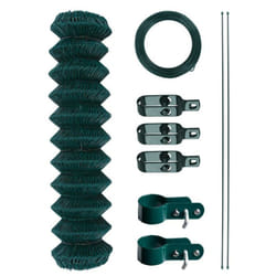 Clôture grillagée Clôture de jardin Kit de clôture en fil de fer vert 0,80 x 15 m