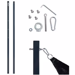 Description générale Notre support stable pour voile d'ombrage est réglable en hauteur sur 5 positions. Il est livré avec une ...