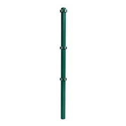 Poteau d'angle pour clôture à double barre 130 cm ral 6005 clôture de jardin