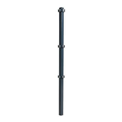 Estexo - Poteau d'angle pour clôture à double tapis 130 cm ral 7016 clôture de jardin