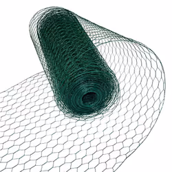 Ce treillis métallique galvanisé et à revêtement vert est particulièrement robuste. Le treillis métallique a une maille de 25 ...