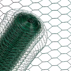Ce treillis métallique galvanisé et à revêtement vert est particulièrement robuste. Le treillis métallique a une maille de 25 ...