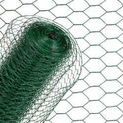 Fil de fer hexagonal pour clôture 1 x 25 m Fil de fer à mailles vert