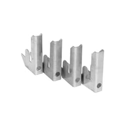Estexo - querre de fixation x 4 en métal galvanisé argent 5 x 3,5 x 1 cm