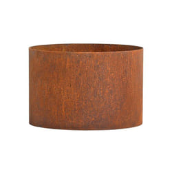 Estexo - Carré potager cercle en acier Corten ø 40 cm x h 20 cm