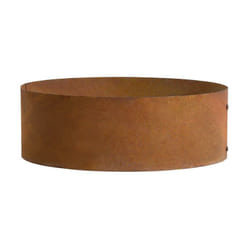 Estexo - Carré potager en acier Corten hauteur 20 cm cercle ø 80 cm