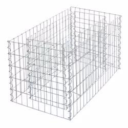 Avec ces jardinières en gabion, vous pouvez créer un lit surélevé élégant pour vos plantes. Il peut également être utilisé co ...